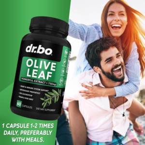 Dr.bo Olive Leaf Extract 750mg - 60 Capsules