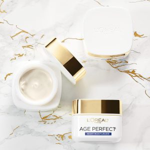 L'Oreal Paris Age Perfect Anti-Sagging + Even Skin Tone Night Moisturizer - 70gm