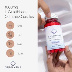 Relumins Advance Nutrition Gluta 1000 - Reduced L-Glutathione Complex - 60 Capsules