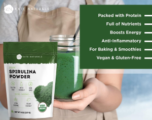 Kate Naturals Organic Spirulina Powder - 227gm