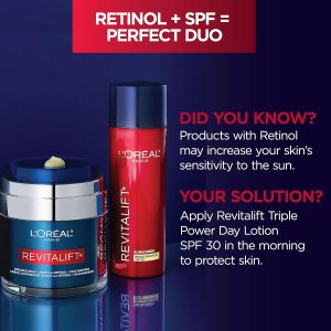 L'Oreal Revitallift Night Anti-Wrinkle Pressed Cream with Retinol + Niacinamide - 48gm
