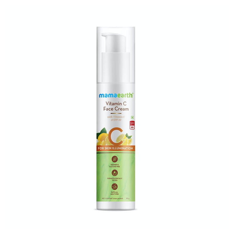Mamaearth vitamin C face cream with vitamin C & SPF 20 for skin illumination – 50gm