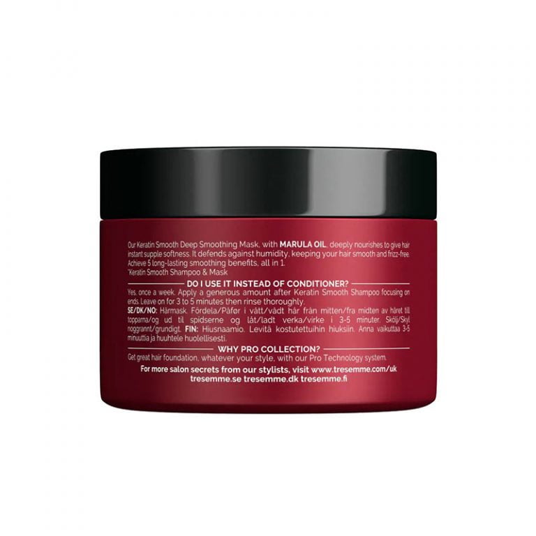 Tresemme Keratin Smooth Deep Smoothing Mask with marula oil - 300ml