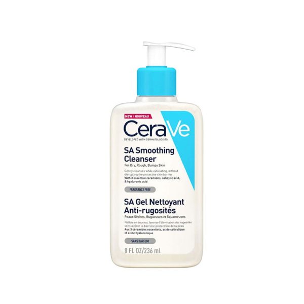 CeraVe – SA Smoothing Cleanser | 236m| Face and Body Wash with Salicylic Acid