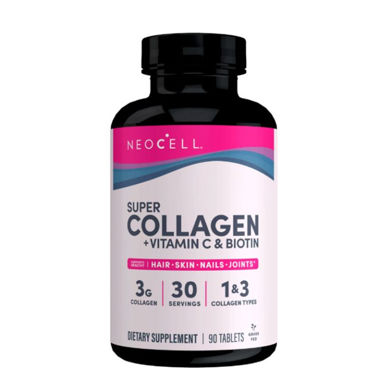 NeoCell - Super Collagen (Types 1 & 3) + Vitamin C And Biotin Tablets, 90 Ct
