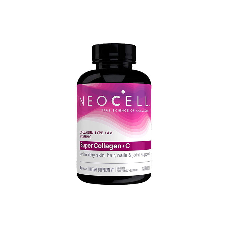 NeoCell - Super Collagen with Vitamin C, 120 Collagen Tablets, #1 Collagen Tablet Brand, Collagen Peptides Types 1 & 3 for Healthy Hair, Skin, Nails & Joints Support