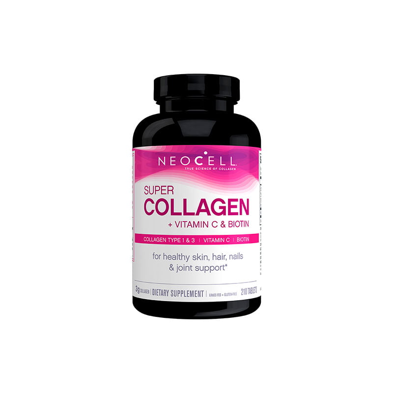 Neocell - Super Collagen Vitamin and Biotin, Collagen Types 1 & 3, 210 Tablets.