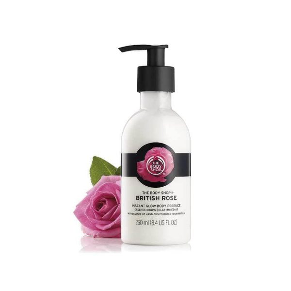 The Body Shop British Rose Instant Glow Body Essence - 250ml