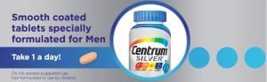 Centrum Silver Multivitamin for Men 50 Plus Multivitamin Multimineral Supplement - 100 Tablets