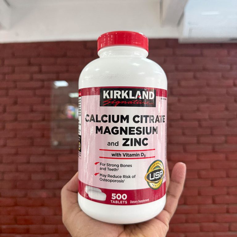 Kirkland Signature Calcium Citrate Magnesium and Zinc With Vitamin D3 - 500 Tablets