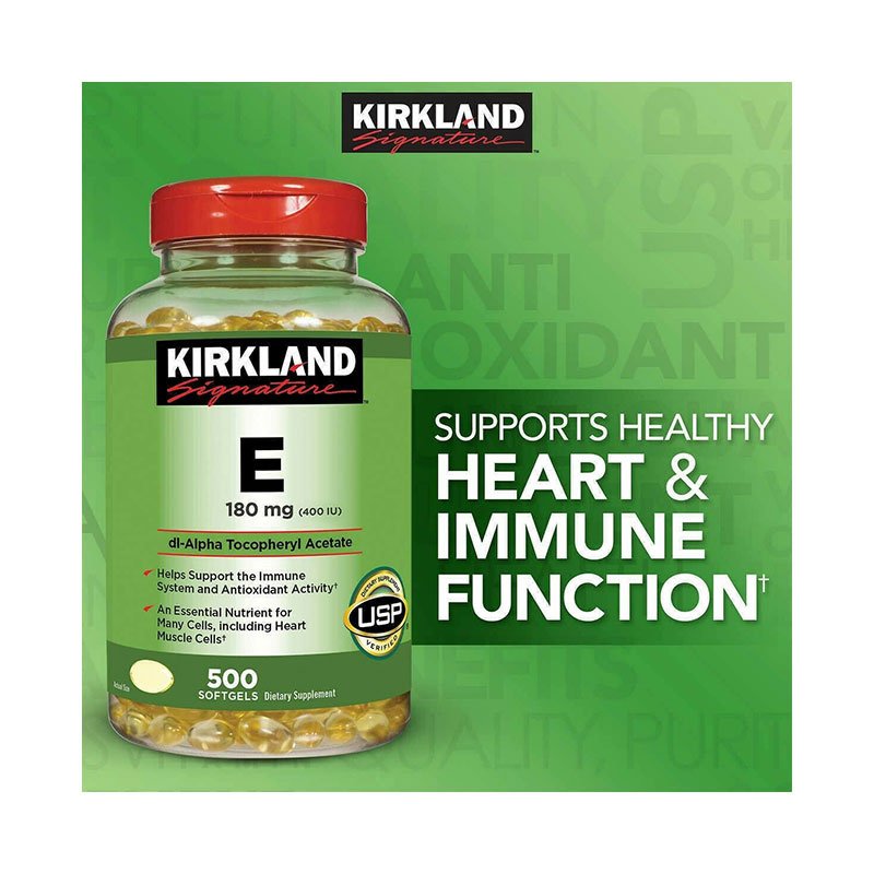 Kirkland Signature Vitamin E 400 IU 180 mg - 500 Softgels