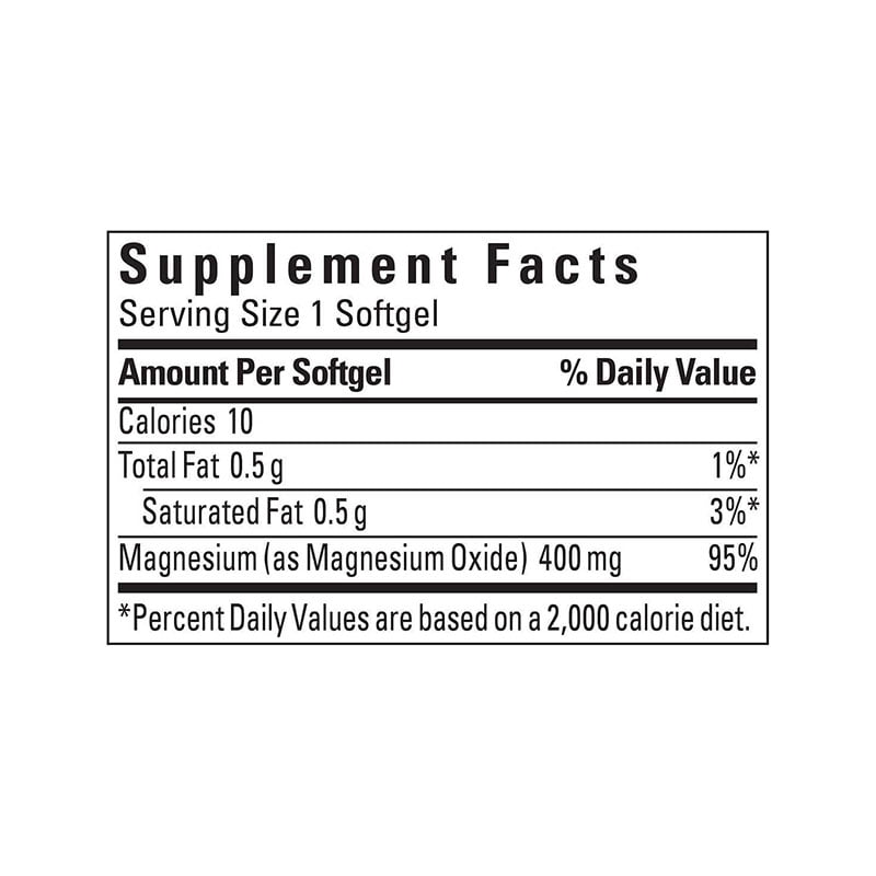 Nature Made Extra Strength Magnesium 400 mg - 180 Softgels