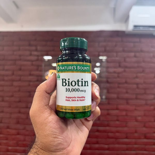 Nature’s Bounty Biotin 10000 mcg – 120 Softgels