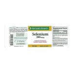 Nature's Bounty Selenium 200mcg - 100 Tablets