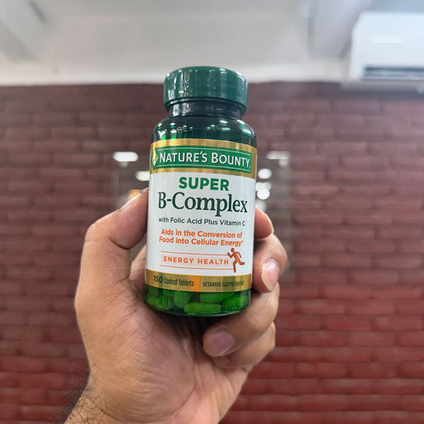 Nature’s Bounty Super B-Complex with Folic Acid Plus Vitamin-C - 150 Tablets