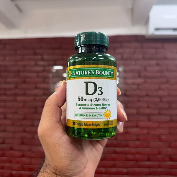 Nature’s Bounty Vitamin D3 50mcg 2000 IU - 350 Softgels