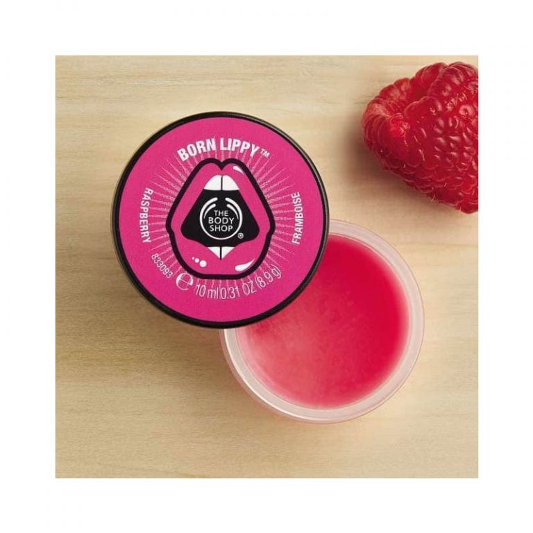 The Body Shop Born Lippy Pot Lip Balm Raspberry (10ml)