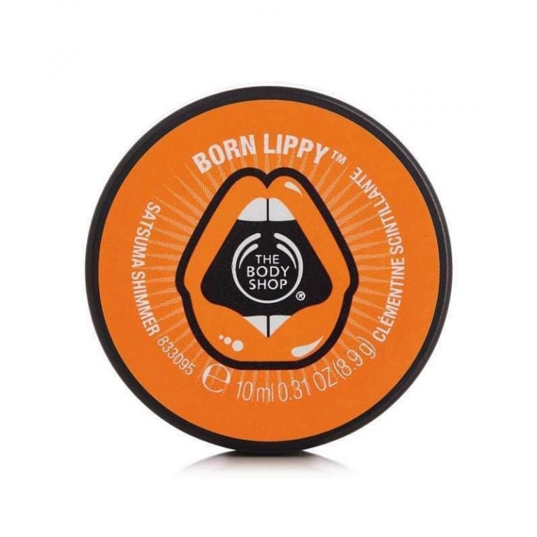The Body Shop Born Lippy Pot Lip Balm Satsuma Shimmer (10ml)