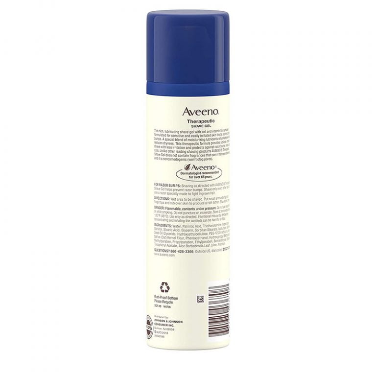 Aveeno Therapeutic Shave Gel - 198gm