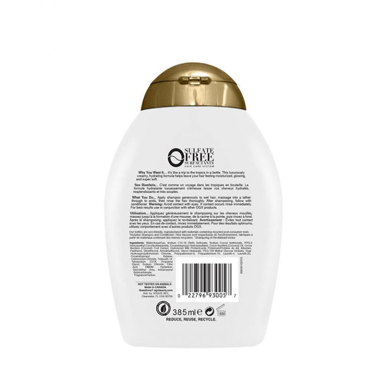 OGX Nourishing Coconut Milk Shampoo - 385ml