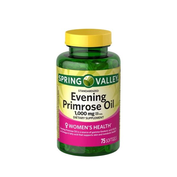 Spring Valley Women's Health Evening Primrose Oil 1000mg - 75 Softgels