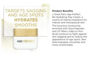LOreal Age Perfect Re-hydrating Day Cream - 50ml