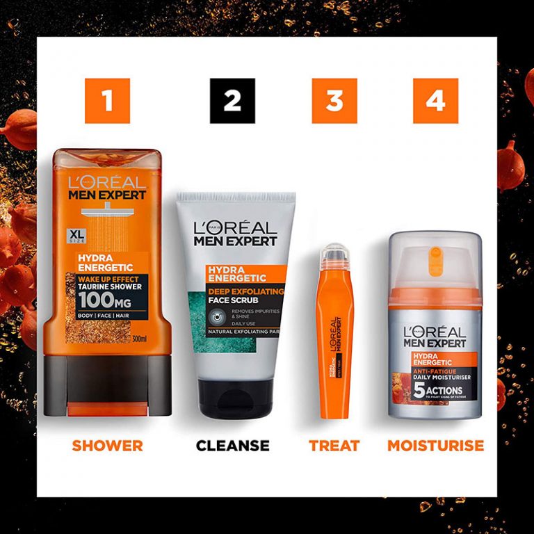 L'Oreal Men Expert Hydra Energetic Deep Exfoliating Face Scrub - 100ml