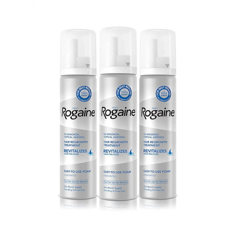 Men's Rogaine 5% Minoxidil Foam for Hair Regrowth (3-month Supply)