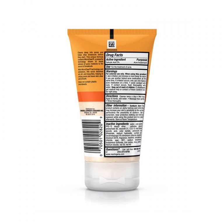 Neutrogena Oil-Free Acne Wash Daily Scrub - 124ml