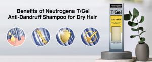 Neutrogena T Gel Anti-Dandruff Shampoo for Dry Hair - 250ml