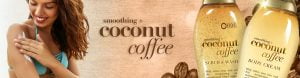 OGX coconut coffee scrub and wash - 577ml