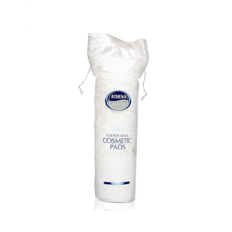 Athena Beaute 100% Cotton Wool Cosmetic Pads - 80pcs