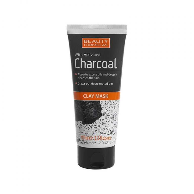 Beauty Formulas With Activated Charcoal Clay Mask - 100ml