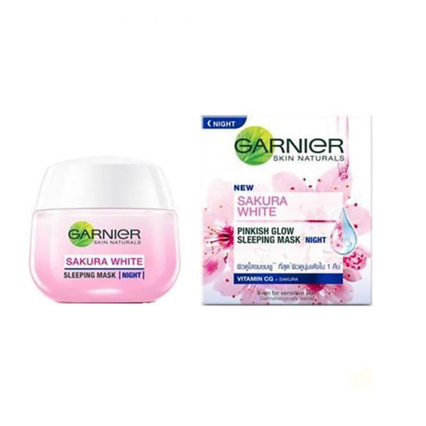 Garnier Sakura White Pinkish Glow Sleeping Mask – 50ml kk