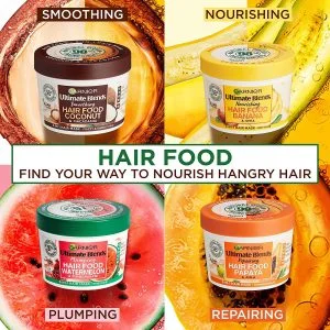 Garnier Ultimate Blends Hair Food Banana 3-In-1 Dry Hair Mask Treatment - 390ml
