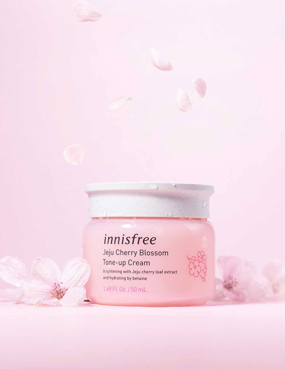 Innisfree Jeju Cherry Blossom Tone-Up Cream - 50ml - SKINCARE SHOP