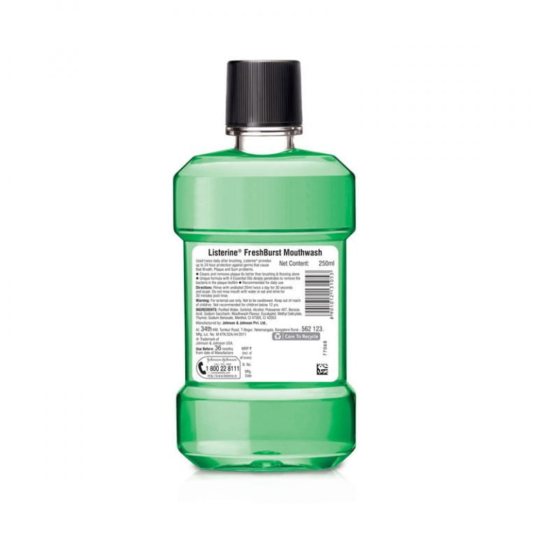 Listerine Freshburst Liquid Mouthwash - 250ml