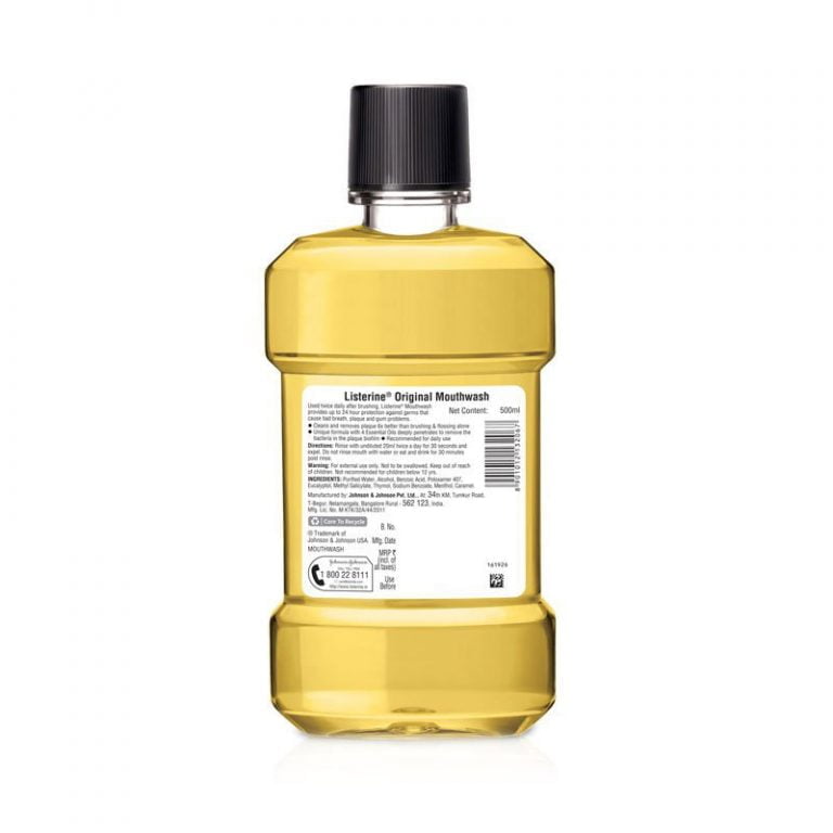 Listerine Original Liquid Mouthwash - 500ml
