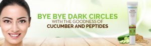 Mamaearth bye bye dark circles eye cream with cucumber & peptides for dark circles - 20ml