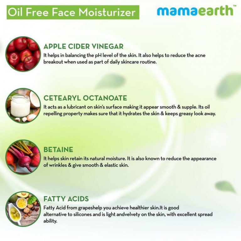 Mamaearth oil-free face moisturizer for acne-prone skin - 80ml