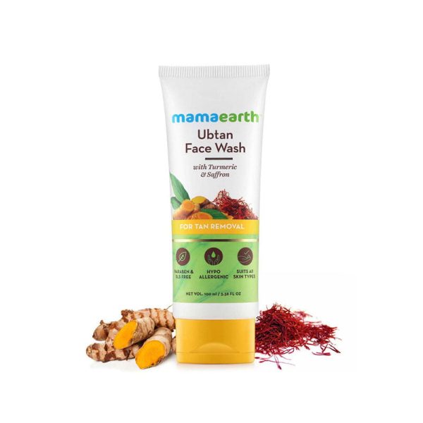 Mamaearth ubtan facewash for tan removal - 100ml