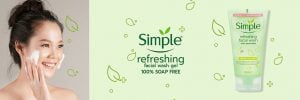 Simple Kind To Skin Refreshing Facial Wash Gel - 150ml