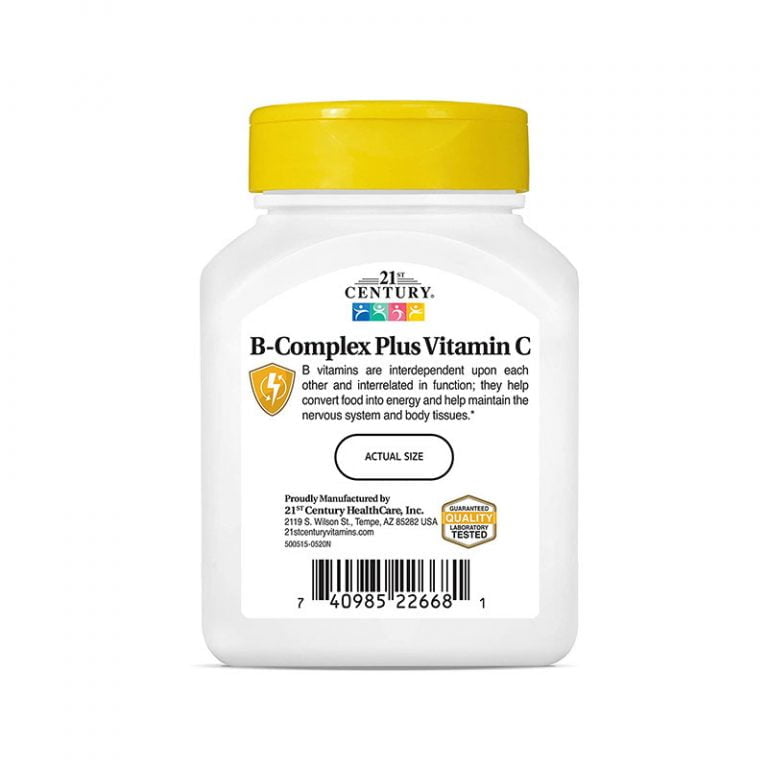 21st Century B-Complex Plus Vitamin C - 100 Tablets