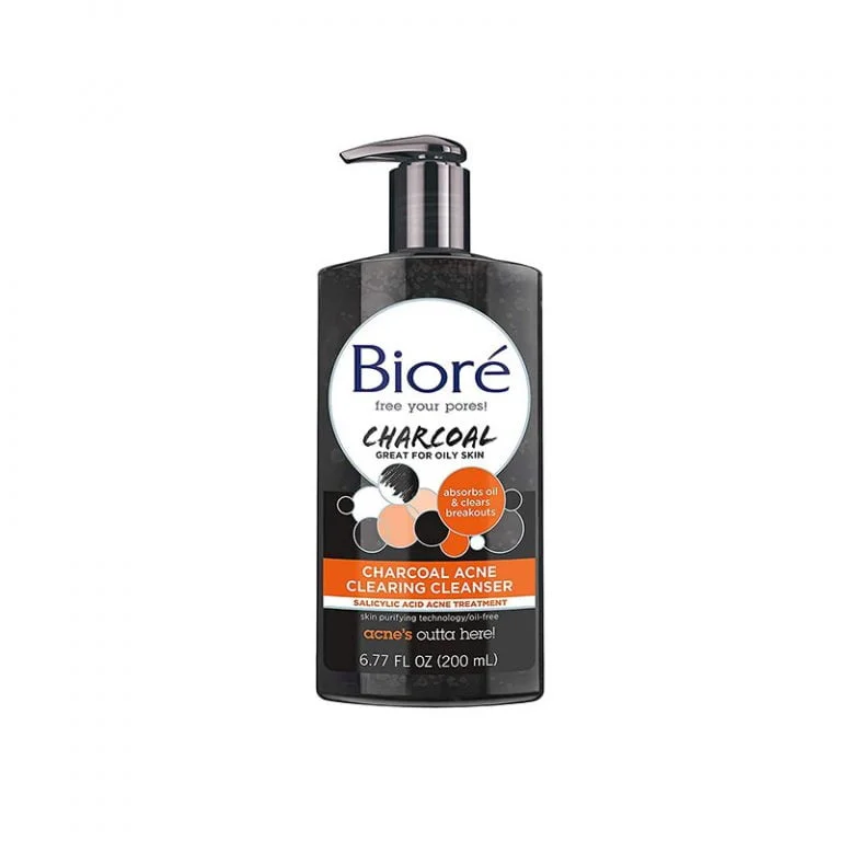 Biore Charcoal Acne Clearing Cleanser - 200ml