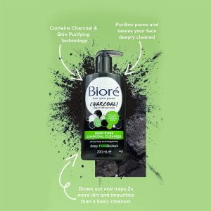 Biore Deep Pore Charcoal Cleanser - 200ml