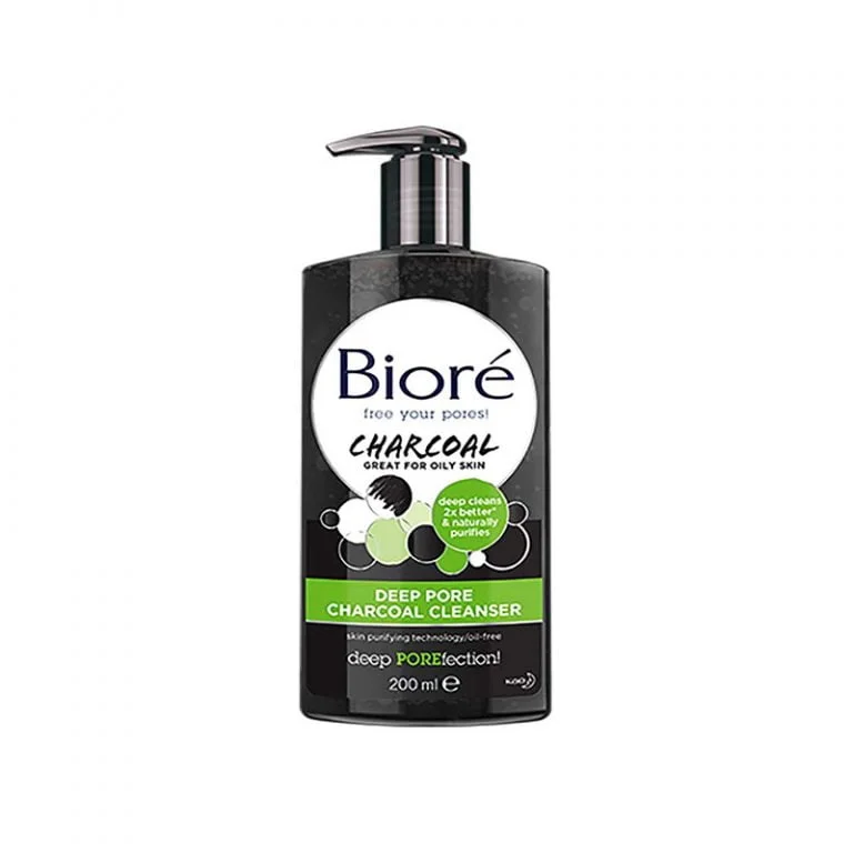Biore Deep Pore Charcoal Cleanser - 200ml