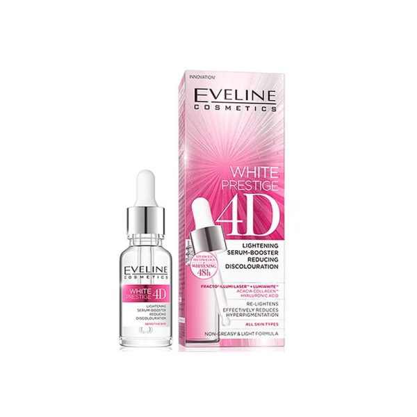 EVELINE White Prestige 4D Lightening Serum-Booster Reducing Discoloration 18ml