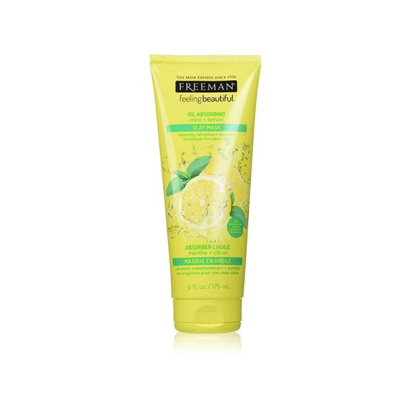 Freeman Oil Absorbing Mint And Lemon Clay Mask - 175ml