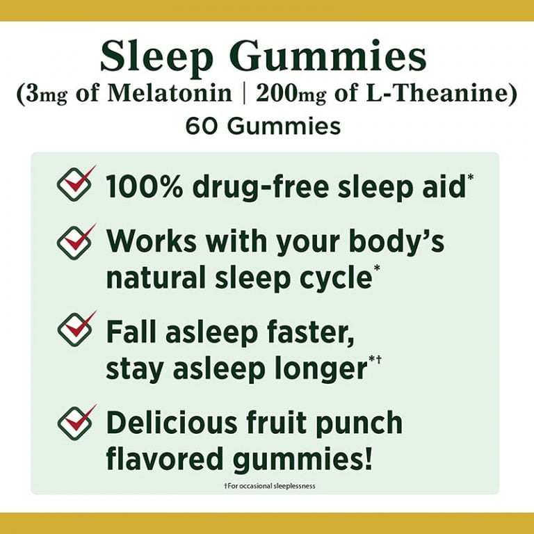Nature’s bounty sleep gummies - 60 Ct
