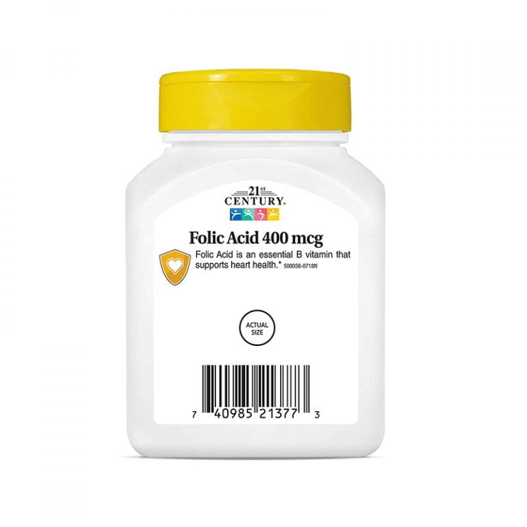 21st Century Folic Acid 400 mcg Tablets, 250 Count